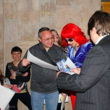 На гастролях, backstage