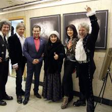 На гастролях, backstage