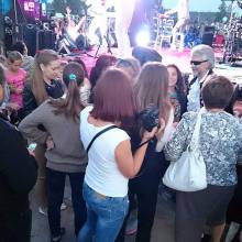 На гастролях, backstage