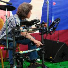 На гастролях, backstage