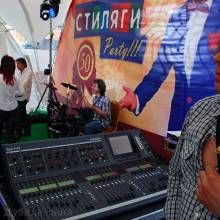 На гастролях, backstage